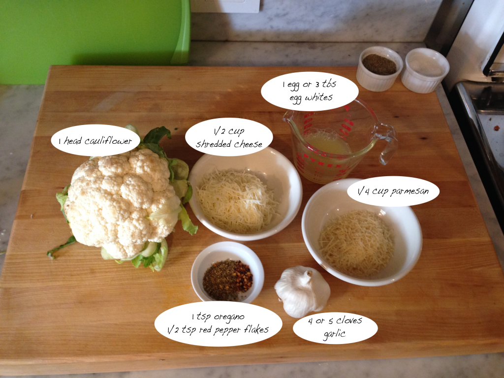 Cauliflower Crust Ingredients